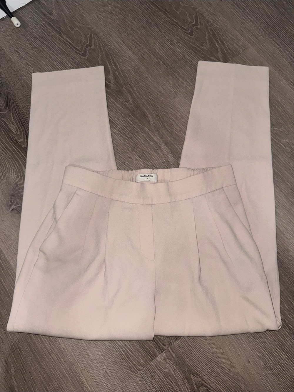 Beige Babaton Dress Pants